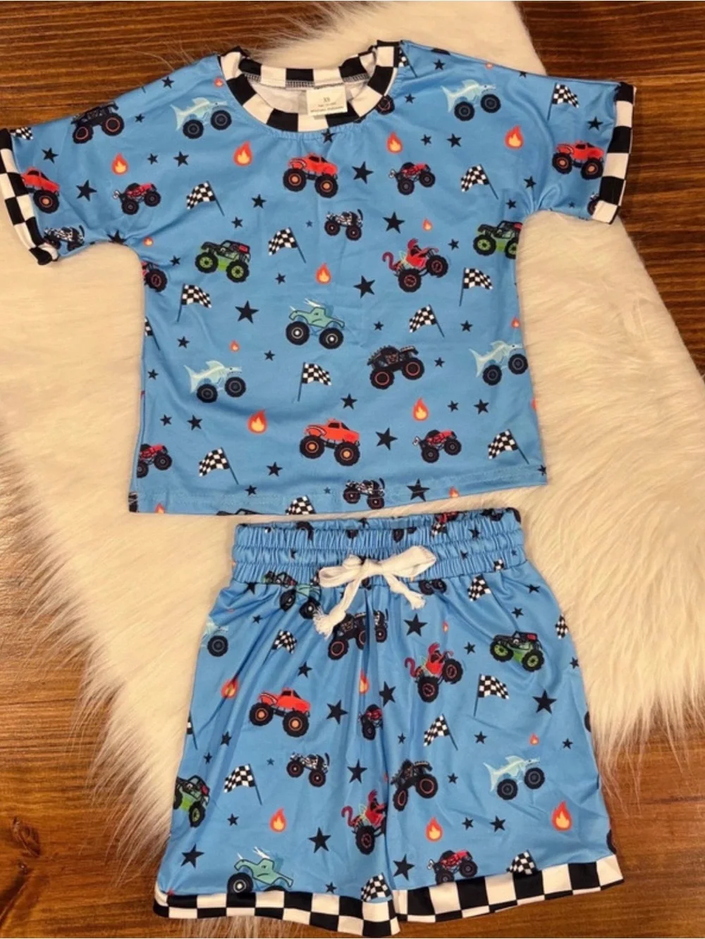 NIB Boys Monster Truck Shorts Set – Size 6/7